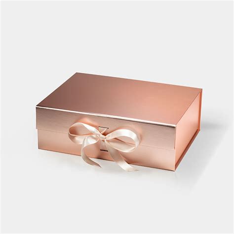 metallic rose gold box|Rose Gold Metallic Box .